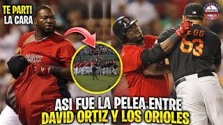 Así fue la ÉPICA PELEA entre DAVID ORTIZ y los ORIOLES  MLB [upl. by Gurango656]