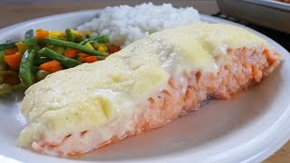 Baked Salmon Ala Contis Recipe  Yummy PH [upl. by Kape945]