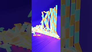 Glowing Domino Wall Collapse 1 [upl. by Asilenna]