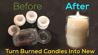 Making a New Candle from Old Burned Down Ones [upl. by Goodyear]