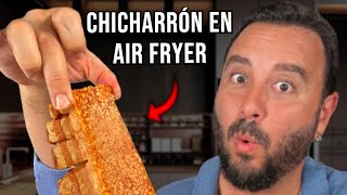 Cómo hacer CHICHARRÓN PERFECTO EN AIR FRYER  Crocante jugoso y carnudo [upl. by Uthrop]