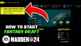 Madden 24  How To Start Franchise With Fantasy Draft [upl. by Grant]