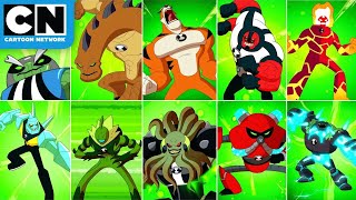 Every Ben Alien Transformation  Ben 10  Cartoon Network [upl. by Teage543]