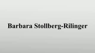 Barbara StollbergRilinger [upl. by Bainbridge]