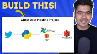 Twitter Data Pipeline using Airflow for Beginners  Data Engineering Project [upl. by Matt206]