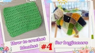 How To Crochet Blanket For Beginners  Part 4 4 CrochetBlanket CrochetTutorial [upl. by Ardnod]