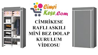 CimriKese Raflı Askılı Mini Bez Dolap Kurulum Videosu [upl. by Ahsineb489]