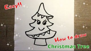 ★ SCHATTIGE KAWAII KERSTBOOM TEKENEN MAKKELIJK ★ Leren tekenen hoe teken je een kerstboom [upl. by Brion]