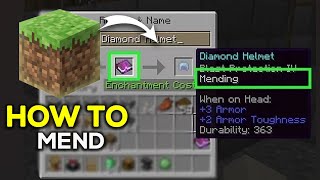 How Mending Works In Minecraft Easy Tutorial [upl. by Isadore]