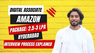 Digital Associate job in Amazon company Interview Process explained jobvacancy jobsearch [upl. by Ardme]