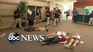 Police Practice Active Shooting Drill at Colorado High School [upl. by Oribel]