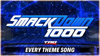 WWE SmackDown 1000  Every Official Theme Song INCLUDING BUMPER THEMES [upl. by Lesirg378]