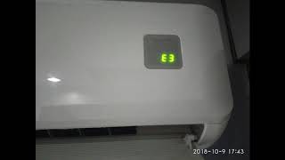 E3 error code air conditioner [upl. by Nwhas]