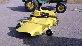 John Deere 400 60quot Mower Deck Rebuild [upl. by Ahseikan]