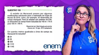 ENEM  GEOMETRIA PLANA  ÁREA DO RETÂNGULO QUESTÃO 150 PROVA VERDE 2024 MATEMÁTICA [upl. by Stenger944]