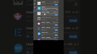 How to add ChatGPT in VS Code 2025  shorts viralvideo chatgpt song [upl. by Duster]