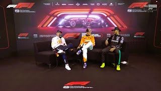 Max Vertsppens NO COMMENT Throughout The Whole Press Conference 👀   Singapore GP 2024 [upl. by Etteinotna]