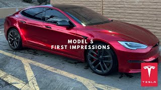 2024 Tesla Model S First Impressions From a Model 3 amp Y Owner [upl. by Razaile]