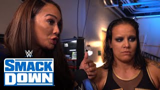 Nia Jax amp Shayna Baszler react to their title match this Monday SmackDown Exclusive May 21 2021 [upl. by Agace]