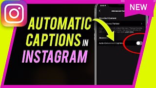 How to turn on automatic captions on Instagram  New IGTV Update [upl. by Jada]