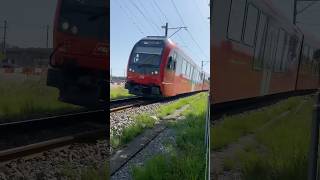 Ein 3teiliger Triebzug der Appenzellerbahnen in Gossau trainspotting train travel fototour [upl. by Keeler]