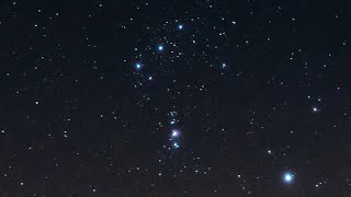 The Night Sky January 2021 Orion Constellation amp Pleiades [upl. by Newo]