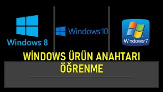 Windows ürün anahtarı görme  Windows 7 Windows 10 Windows 11  Programsız veya Programlı [upl. by Adis135]