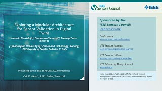 Exploring a Modular Architecture for Sensor Validation in Digital Twins [upl. by Ul]