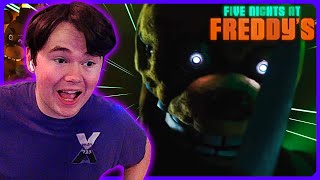 Xman 723 Reaction  Five Nights At Freddys Movie Official Trailer [upl. by Lennox]