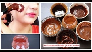 Top 5 Magical Beauty Uses of Red Sandalwood Powder Rakta Chandan  Review [upl. by Rodriguez]