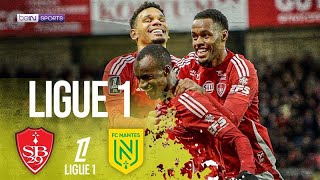 Brest vs Nantes  Ligue 1 HIGHLIGHTS  121524  beIN SPORTS USA [upl. by Aidnis]