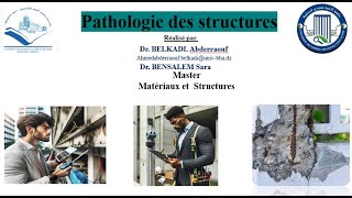 Cours Pathologie des structures Chapitre 2Evaluation et diagnostic des structures en béton [upl. by Voe]