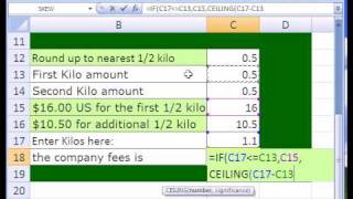 Excel Magic Trick  164 CEILING function in Price Formula [upl. by Laurent584]