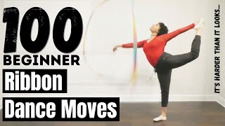 100 Ribbon Dance Moves how many can you do dancerchallenge [upl. by Yrennalf]