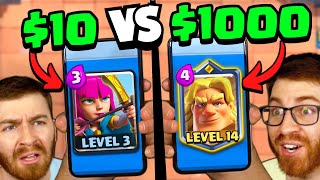 10 vs 1000 Clash Royale Account 🏆 TROPHY RACE [upl. by Yeargain408]