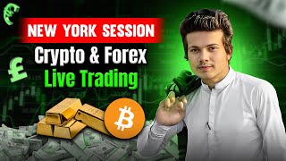 Bitcoin amp Gold Live Trading amp Analysis NY Session Live Trading [upl. by Pedersen99]