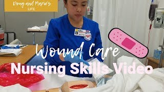 NURSING SKILL WOUND CARE [upl. by Esylla215]