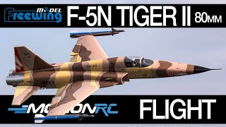 Freewing F5N Tiger II HighPerformance 80mm EDF Jet  Motion RC Flight [upl. by Buchanan]