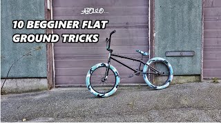 10 Flat Beginner BMX Tricks [upl. by Reyaht]