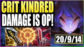 This Kindred Build Deletes Anyone In 3 Autos 100 Crit Kindred Does SO much Damage [upl. by Timotheus]