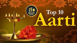 Top 10 Aarti  Jai Ganesh Deva  Om Jai Jagadish Hare  Aarti Sangrah  Top Devotional Aartiyan [upl. by Innej75]