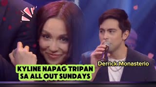 Kyline Alcantara tinukso sa All Out Sundays Derrick Monasterio [upl. by Tolkan]