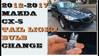 How to replace tail light bulbs in 20122017 Mazda CX5 CX5 [upl. by Ram519]