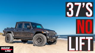 37s NO LIFT Jeep Gladiator Rubicon  Inside Line [upl. by Moclam]