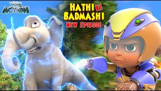 Khatrnak Hathi Vs Vir Fight  New Episode Of Vir The Robot Boy  Hathi Ki Badmashi EP01  S04E01 [upl. by Blinny]