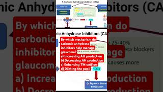 By which mechanism do carbonic anhydrase inhibitors help manage glaucoma glaucomaresearch [upl. by Christianity]