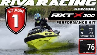 RIVA SeaDoo RXTXGTX LTD 300 2018 Stage 1 Kit [upl. by Bernj]