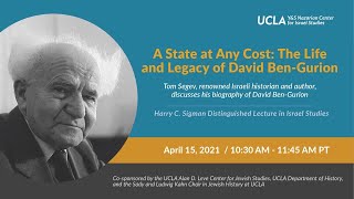 A State At Any Cost The Life and Legacy of David BenGurion Featuring authorhistorian Tom Segev [upl. by Raamaj963]