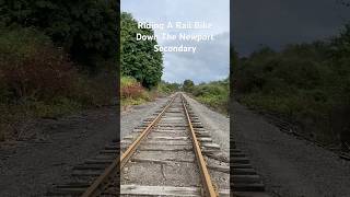 Riding A Rail Bike Down The Newport Secondary railexplorers railbike railroad [upl. by Sola]