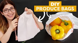 Make Your Own Reusable Produce Bags  DIY Produce Bags [upl. by Aman540]